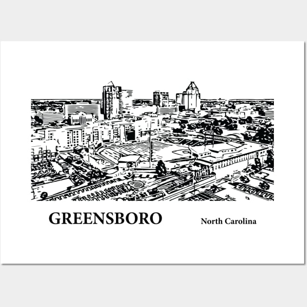 Greensboro - North Carolina Wall Art by Lakeric